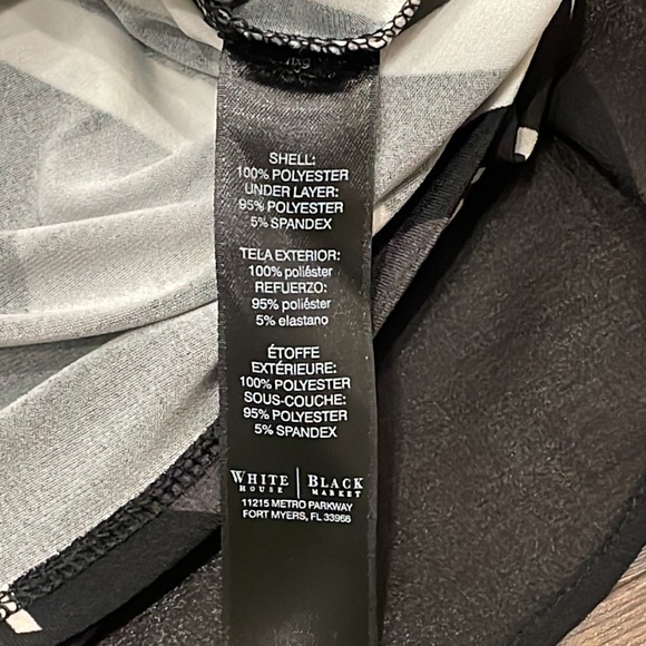 NWT White House Black Market Split Back Shell - Size XXS - Picture 7 of 8